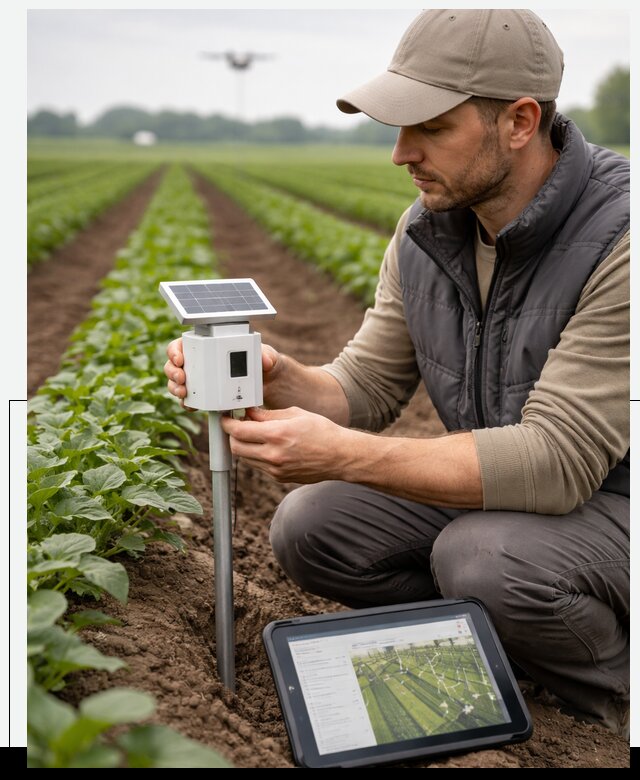 IoT мониторинг сельскохозяйственных полей и контроля в Костроме